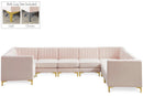 Alina Pink Velvet Modular Sectional - NY Furniture Direct (NY)