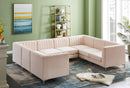 Alina Pink Velvet Modular Sectional - NY Furniture Direct (NY)