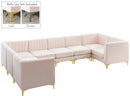 Alina Pink Velvet Modular Sectional - NY Furniture Direct (NY)