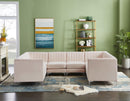 Alina Pink Velvet Modular Sectional - NY Furniture Direct (NY)