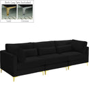 Julia Black Velvet Modular Sofa (3 Boxes) - NY Furniture Direct (NY)
