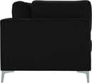 Julia Black Velvet Modular Sofa (4 Boxes) - NY Furniture Direct (NY)