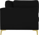 Julia Black Velvet Modular Sofa (3 Boxes) - NY Furniture Direct (NY)