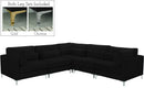 Julia Black Velvet Modular Sectional (5 Boxes) - NY Furniture Direct (NY)
