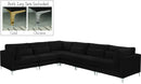 Julia Black Velvet Modular Sectional (6 Boxes) - NY Furniture Direct (NY)
