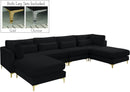 Julia Black Velvet Modular Sectional (6 Boxes) - NY Furniture Direct (NY)