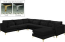 Julia Black Velvet Modular Sectional (7 Boxes) - NY Furniture Direct (NY)