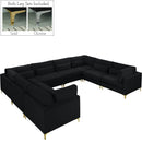 Julia Black Velvet Modular Sectional (8 Boxes) - NY Furniture Direct (NY)