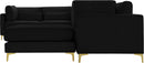 Julia Black Velvet Modular Sectional (7 Boxes) - NY Furniture Direct (NY)
