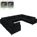 Julia Black Velvet Modular Sectional (8 Boxes) - NY Furniture Direct (NY)
