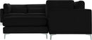 Julia Black Velvet Modular Sectional (7 Boxes) - NY Furniture Direct (NY)