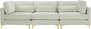 Julia Cream Velvet Modular Sofa (3 Boxes) - NY Furniture Direct (NY)