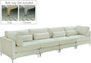 Julia Cream Velvet Modular Sofa (4 Boxes) - NY Furniture Direct (NY)