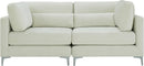 Julia Cream Velvet Modular Sofa - NY Furniture Direct (NY)