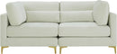 Julia Cream Velvet Modular Sofa - NY Furniture Direct (NY)