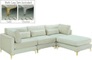 Julia Cream Velvet Modular Sectional (4 Boxes) - NY Furniture Direct (NY)
