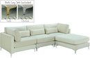 Julia Cream Velvet Modular Sectional (4 Boxes) - NY Furniture Direct (NY)