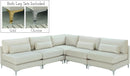 Julia Cream Velvet Modular Sectional (5 Boxes) - NY Furniture Direct (NY)