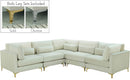 Julia Cream Velvet Modular Sectional (5 Boxes) - NY Furniture Direct (NY)