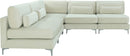 Julia Cream Velvet Modular Sectional (5 Boxes) - NY Furniture Direct (NY)