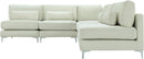 Julia Cream Velvet Modular Sectional (5 Boxes) - NY Furniture Direct (NY)