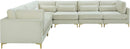 Julia Cream Velvet Modular Sectional (6 Boxes) - NY Furniture Direct (NY)