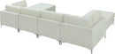 Julia Cream Velvet Modular Sectional (6 Boxes) - NY Furniture Direct (NY)