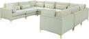 Julia Cream Velvet Modular Sectional (8 Boxes) - NY Furniture Direct (NY)