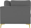 Julia Grey Velvet Modular Sofa - NY Furniture Direct (NY)