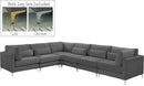 Julia Grey Velvet Modular Sectional (6 Boxes) - NY Furniture Direct (NY)