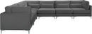 Julia Grey Velvet Modular Sectional (6 Boxes) - NY Furniture Direct (NY)