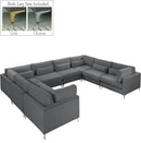 Julia Grey Velvet Modular Sectional (8 Boxes) - NY Furniture Direct (NY)
