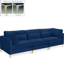 Julia Navy Velvet Modular Sofa (3 Boxes) - NY Furniture Direct (NY)