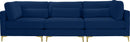 Julia Navy Velvet Modular Sofa (3 Boxes) - NY Furniture Direct (NY)