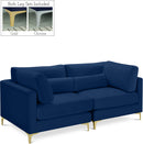 Julia Navy Velvet Modular Sofa - NY Furniture Direct (NY)
