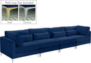 Julia Navy Velvet Modular Sofa (4 Boxes) - NY Furniture Direct (NY)