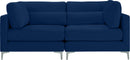 Julia Navy Velvet Modular Sofa - NY Furniture Direct (NY)