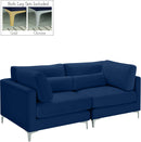 Julia Navy Velvet Modular Sofa - NY Furniture Direct (NY)