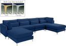 Julia Navy Velvet Modular Sectional (6 Boxes) - NY Furniture Direct (NY)