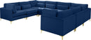Julia Navy Velvet Modular Sectional (8 Boxes) - NY Furniture Direct (NY)