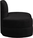 Mitzy Black Velvet Chair - NY Furniture Direct (NY)