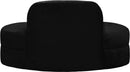 Mitzy Black Velvet Loveseat - NY Furniture Direct (NY)