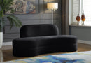 Mitzy Black Velvet Sofa - NY Furniture Direct (NY)
