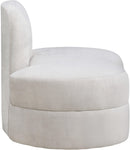 Mitzy Cream Velvet Chair - NY Furniture Direct (NY)