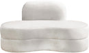 Mitzy Cream Velvet Loveseat - NY Furniture Direct (NY)
