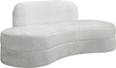 Mitzy Cream Velvet Sofa - NY Furniture Direct (NY)