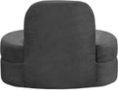 Mitzy Grey Velvet Chair - NY Furniture Direct (NY)