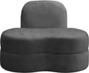 Mitzy Grey Velvet Chair - NY Furniture Direct (NY)