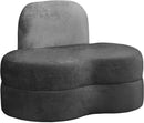 Mitzy Grey Velvet Chair - NY Furniture Direct (NY)