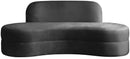 Mitzy Grey Velvet Sofa - NY Furniture Direct (NY)